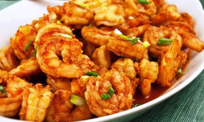 vimbu caterers garlic and ginger prawn